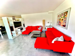 Private picturesque terrace overlooking river Rhein
